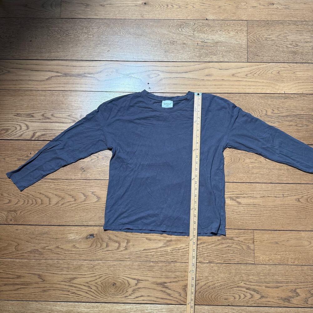 Wrap London Hemp & Organic Cotton Blend Long Sleeve T Shirt US SZ 2 - Picture 5 of 5
